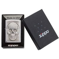 Запальничка Zippo 200 Skull with Brain Surprise