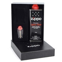 Комплект Zippo Запальничка 151 + Бензин + Подарункова упаковка + Кремені в подарунок