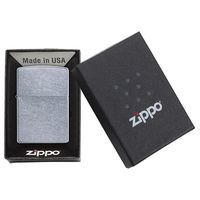 Комплект Zippo Запальничка 207 CLASSIC street chrome + Бензин + Кремені в подарунок + Чохол з прорізом LPTBK