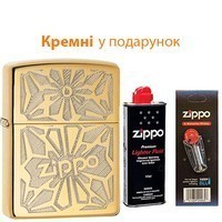 Фото Комплект Zippo Запальничка 28450 + Бензин + Кремні в подарунок