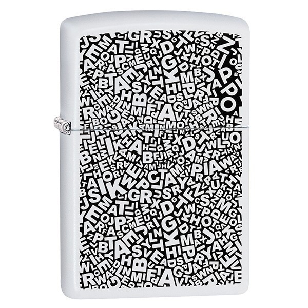 Запальничка Zippo 214 PF20 ZL Scattered Letters