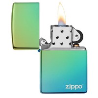 Фото Запальничка Zippo Reg HP Teal Logo 49191 ZL