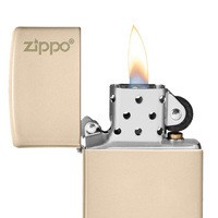 Запальничка Zippo Flat Sand Zippo Logo 49453 ZL