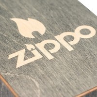 Комплект Zippo Запальничка 218 CLASSIC black matte + Подарункова упаковка + Бензин + Кремені