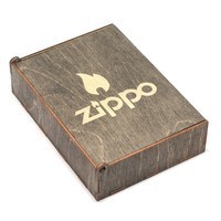 Комплект Zippo Запальничка 221 ZLTR Тризуб + Подарункова упаковка + Бензин + Кремні