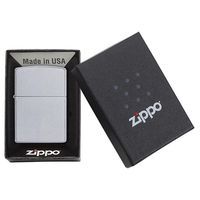 Подарунковий набір Zippo Запальничка 205 + Коробка + Бензин + Кремні + Чохол на пояс чорний