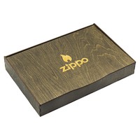 Подарунковий набір Zippo Запальничка 218 + Коробка + Бензин + Кремні + Чохол на пояс Койот