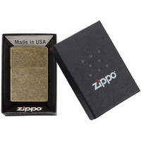 Запальничка Zippo 201FB FLAT BTM ANTIQUE BRASS