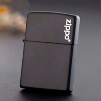Запальничка Zippo 218 ZL BLACK MATTE w/ZIPPO LOGO