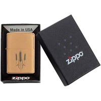Запальничка Zippo 204B Ukr Kolos CLASSIC brushed brass