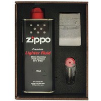 Фото Подарунковий набір Zippo Запальничка 150 + Коробка + Бензин 3141 + Кремні 2406