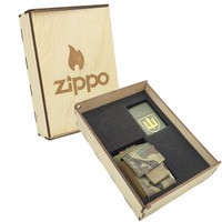 Фото Подарунковий набір Zippo Зажигалка 221 TR CLASSIC + Коробка + Чохол для система molle mz02mc мультикам