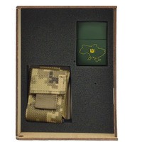Фото Подарунковий набір Zippo Зажигалка 221U CLASSIC + Коробка + Чохол системи molle mz05px піксель