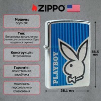 Запальничка Zippo 200 PLAYBOY BUNNY BLUE 28261