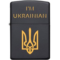 Запальничка Zippo 218 CLASSIC IM UKRAINIAN 218IMU