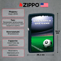 Фото Запальничка Zippo 28301 Football in Stadium Lighter