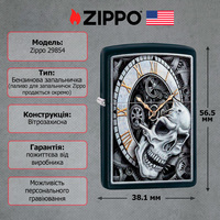 Фото Запальничка Zippo Skull Clock Design 29854