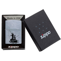Запальничка Zippo 207 Fishing CLASSIC street chrome