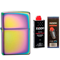 Фото Комплект Zippo Запальничка 151 CLASSIC SPECTRUM + Бензин + Кремені в подарунок